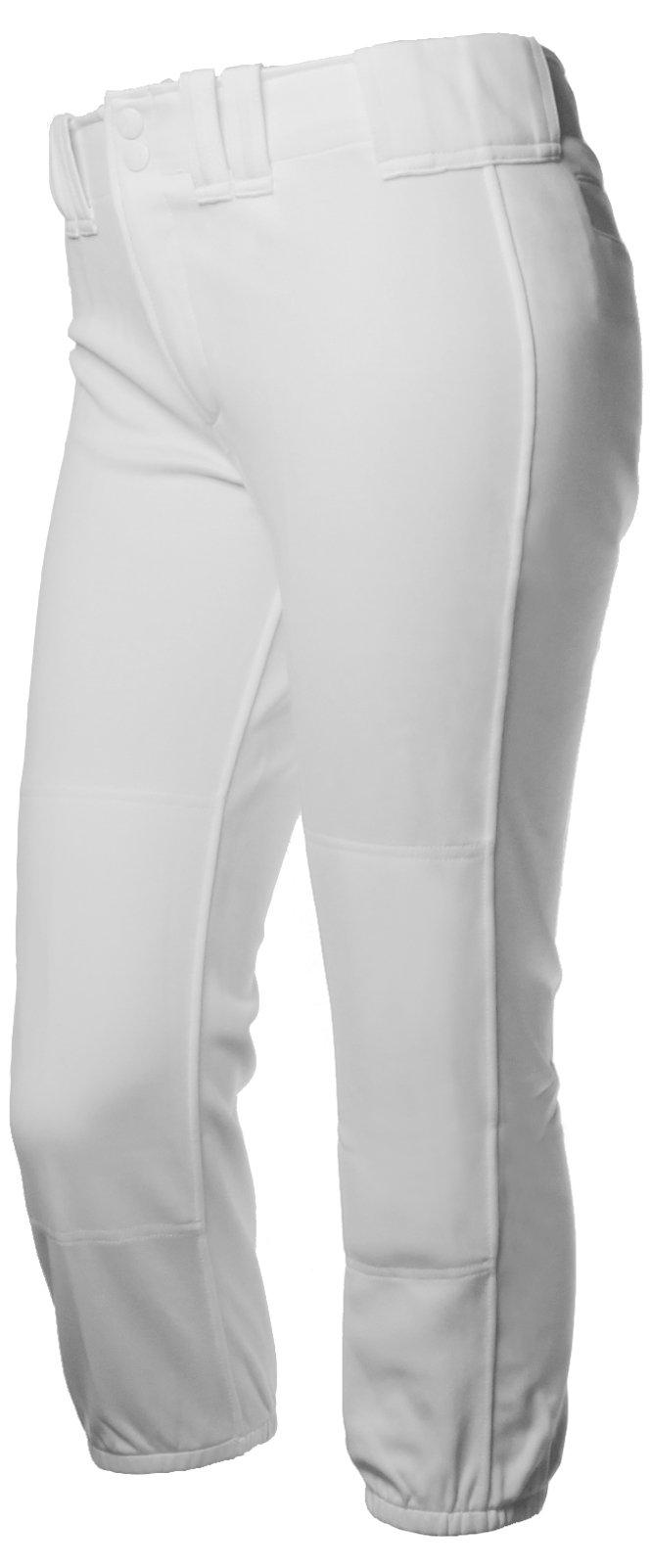 RIP-IT Big Girls' Straight Classic Softball Pant - White